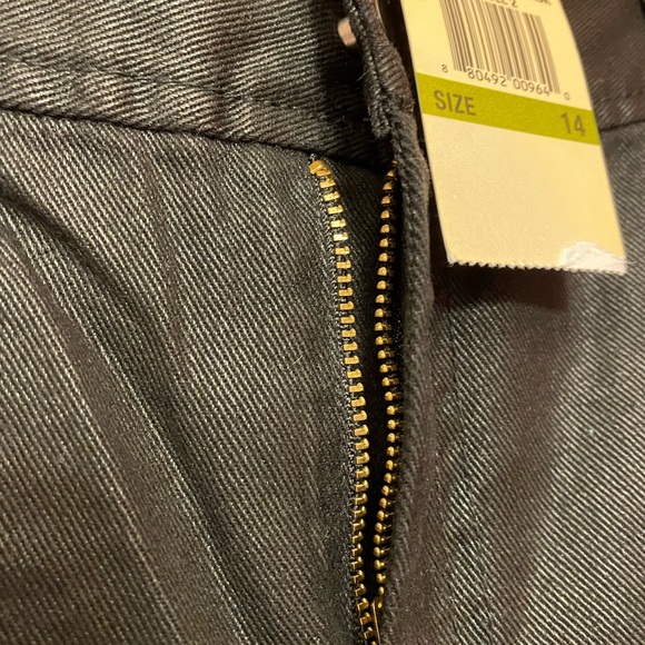 Michael Kors Black Women’s Polished Cotton Pants NWT-14 - Picture 4 of 10